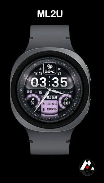ML2U 364b Hybrid Watch Face screenshot 3
