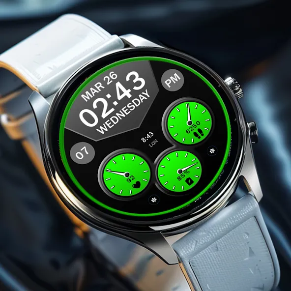 Key WF64 Digital Watch Face screenshot 8