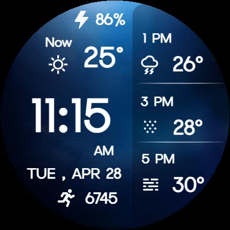 Minimal Weather Digital Watch screenshot 12