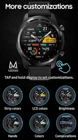 MD199: Analog watch face screenshot 4