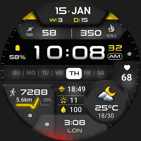 ML2U 381 Hybrid Watch Face screenshot 31