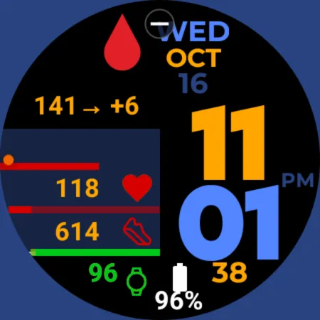 GDC-110 Diabetes Watch Face screenshot 9