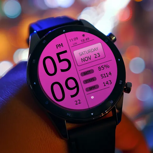 Key WF49 Digital Watch Face screenshot 2