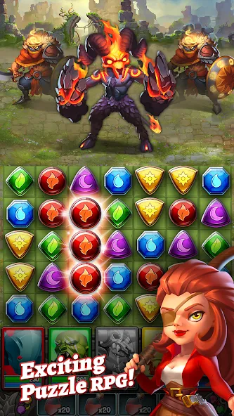 Legends & Dragons: Puzzle RPG screenshot 1