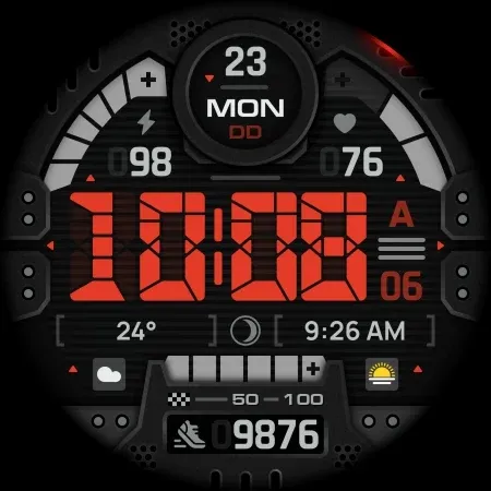 SH067 Watch Face, WearOS watch screenshot 10