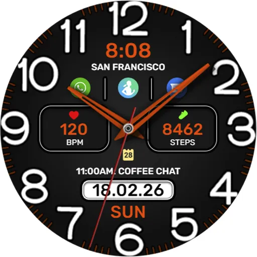 WFP 222 Practical watch face screenshot 44