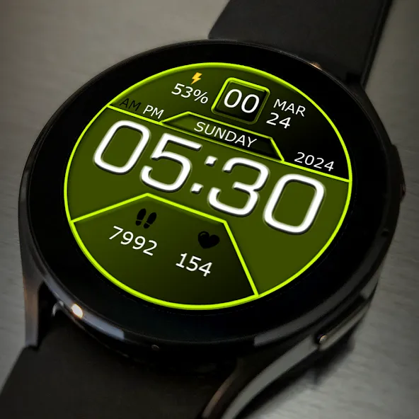 Key WF07 Digital Watch Face screenshot 4