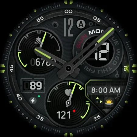 SH004 Watch Face, WearOS watch screenshot 15