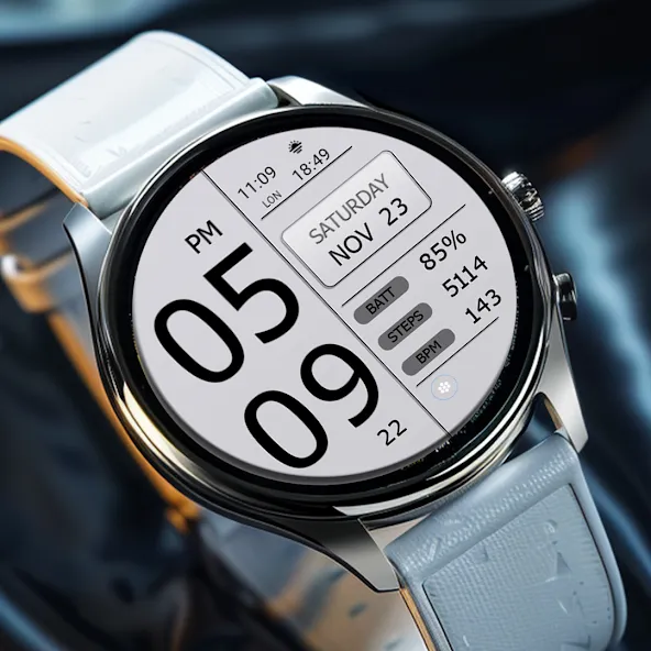 Key WF49 Digital Watch Face screenshot 7