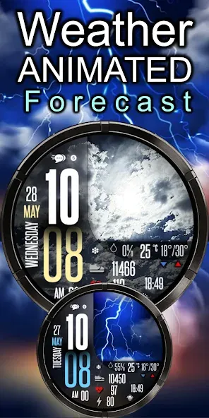 Animated Weather Modern IW07 screenshot 1