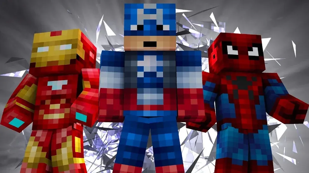 Minecraft のスーパーヒーロー screenshot 2