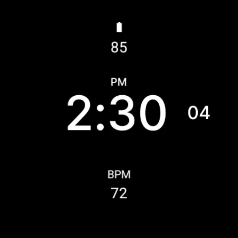 Simple Black Watch Face screenshot 6