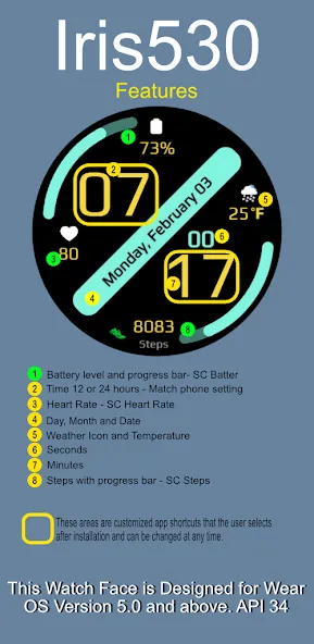 Sleek Modern Digital Watch screenshot 2
