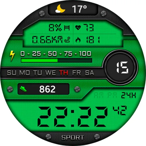 Digital Dadan Watch Face screenshot 17