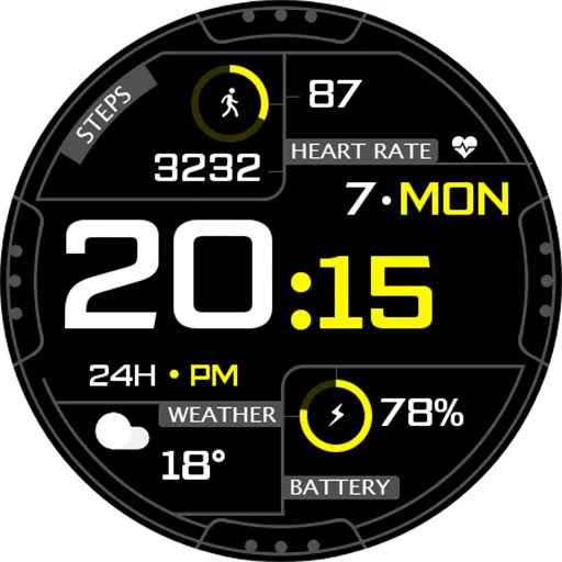 Digital Wuxysyp Watch face screenshot 15