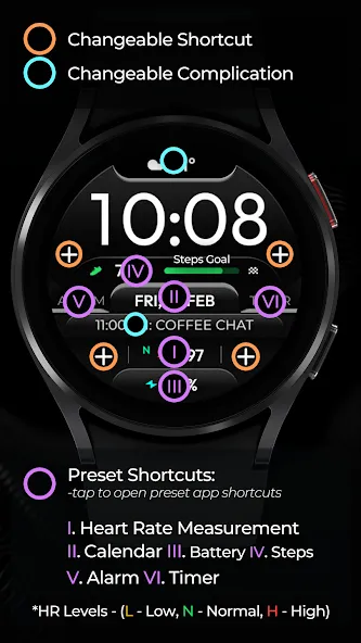 TVV Sport 6 Digital Watch Face screenshot 4