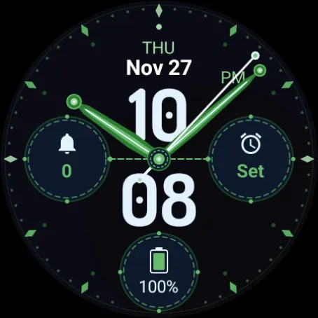 Numbers Cyan Watch Face screenshot 6