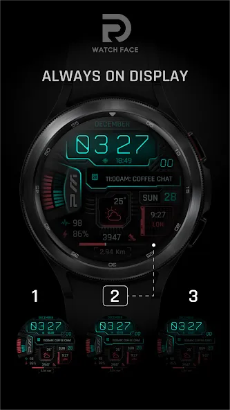 Cyberpunk Neon Watch Face screenshot 12