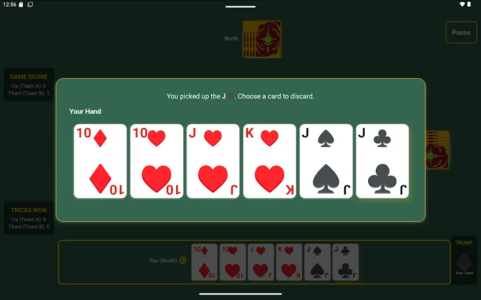 Just Euchre: Offline Card Game screenshot 18