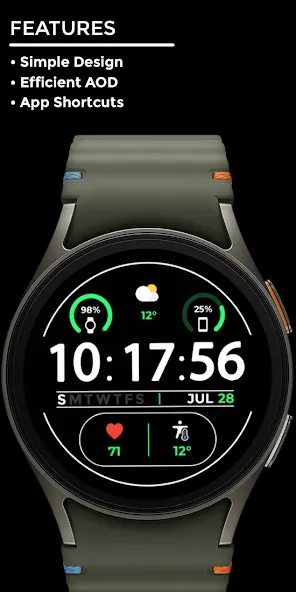 Night ver 21 - watch face screenshot 2