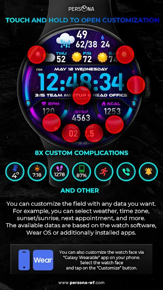 PER51 Digital Watch Face screenshot 36