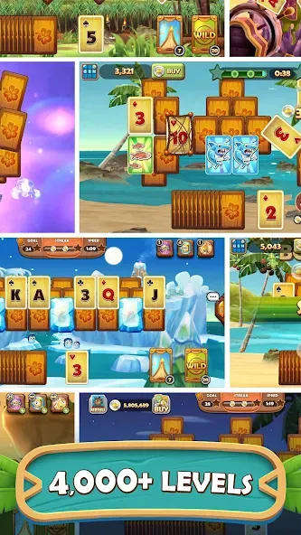 Tiki Solitaire TriPeaks screenshot 4