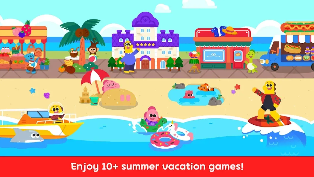可可贝 夏日休假 - 夏天旅行游戏、儿童戏水、儿童游戏 screenshot 1
