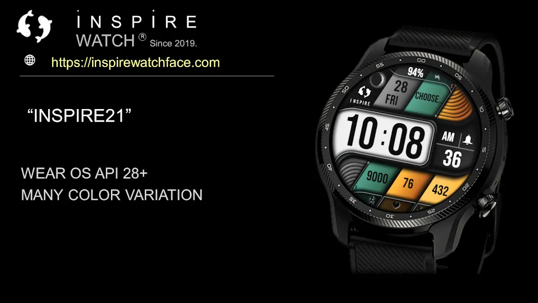 Modern Digital Watch Face IN21 screenshot 17