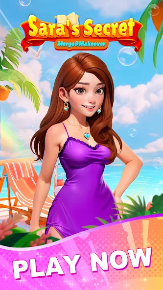 Sara's Secret: Merge&Makeover screenshot 1