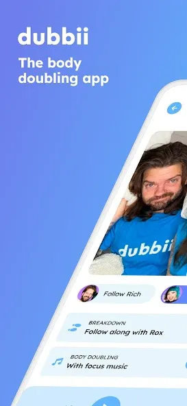 dubbii: the body doubling app screenshot 1