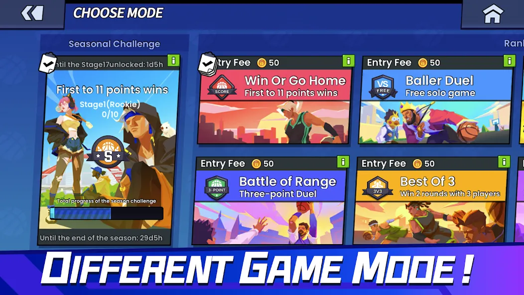 Basketball Duel:Online 1V1 screenshot 4