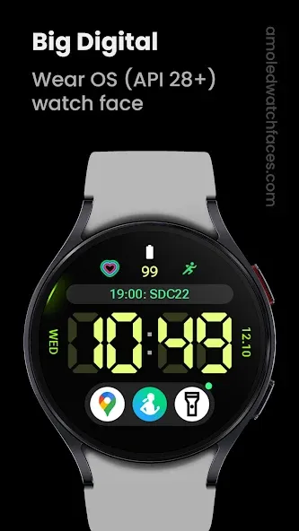Big Digital: Watch face screenshot 1