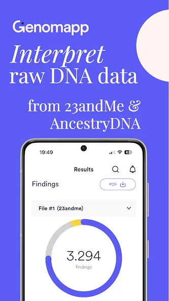 Genomapp: Raw DNA Analysis screenshot 1
