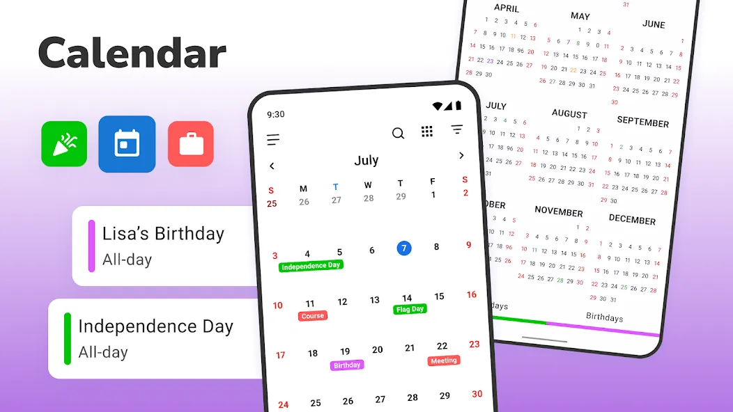Calendar 2026: Simple Calendar screenshot 1