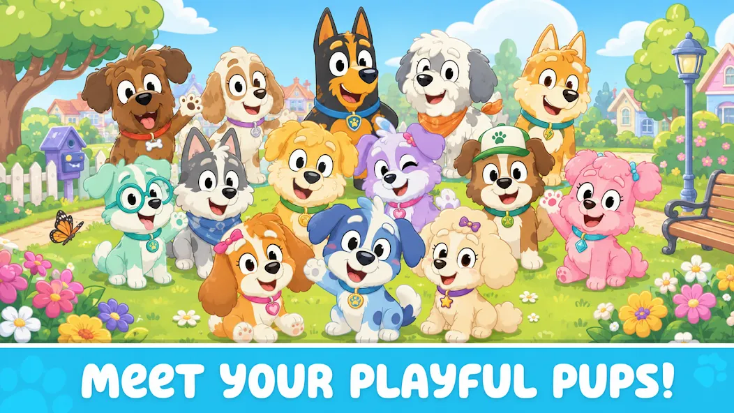 Blue Puppy: Play With Us screenshot 1