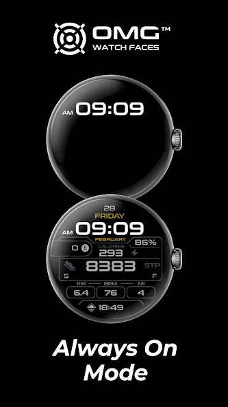 OMG 193 Digital Watch Face screenshot 7