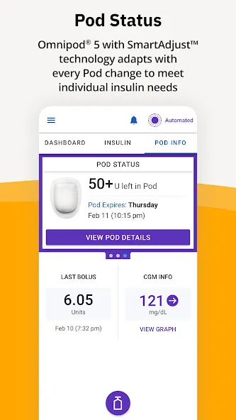 Omnipod® 5 App screenshot 4