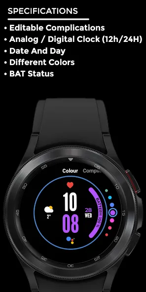 Night 49 - watch face screenshot 4