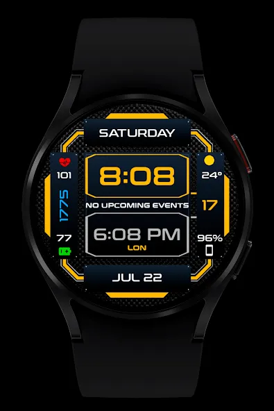 WR 006 Duo Digital Watch Face screenshot 3