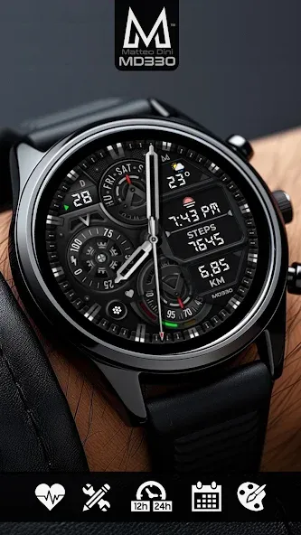 MD330 Analog Watch Face screenshot 2