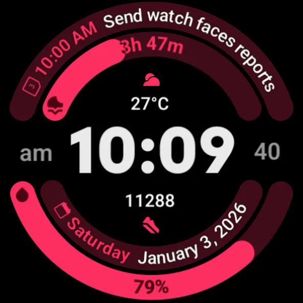 MDS06 Sport Watch Face screenshot 12