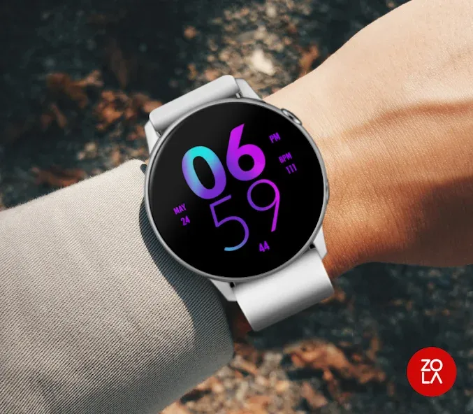Lavender Large Watch Face screenshot 3