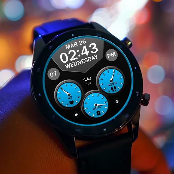 Key WF64 Digital Watch Face screenshot 2