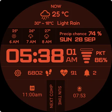Sci-Fi Max Watch Face screenshot 14