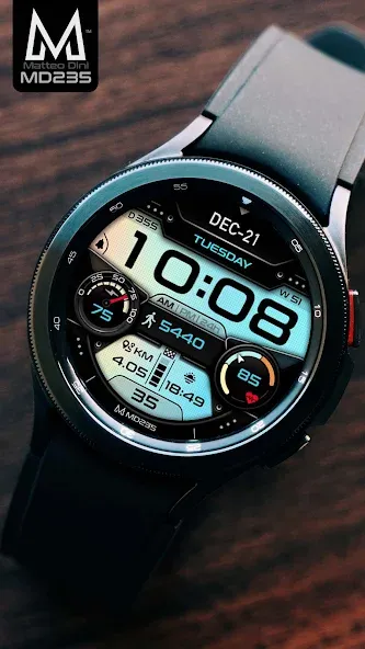 MD235 Digital watch face screenshot 2