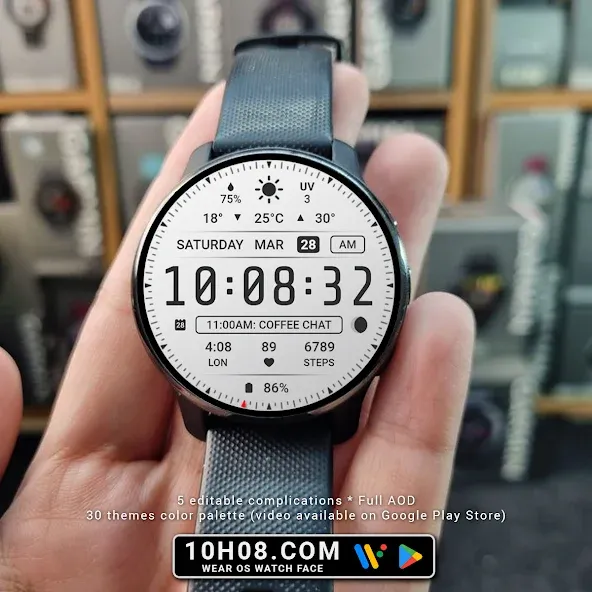 Watch face 10h08.com #146 screenshot 5