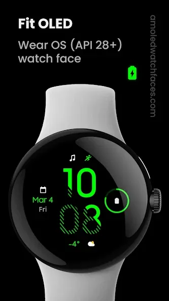 Fit OLED: Watch face screenshot 1
