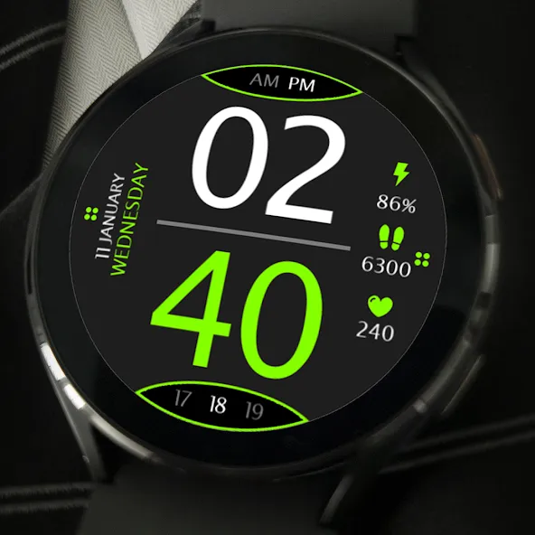Digital Watch Face Key 016 screenshot 6
