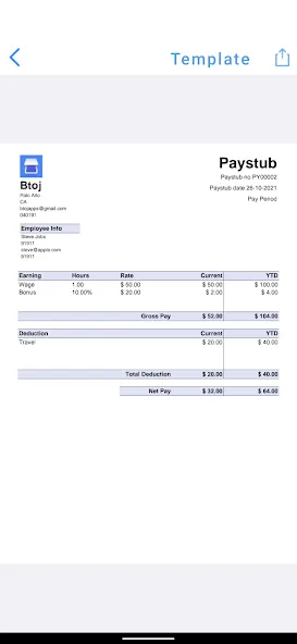 Paystub Maker screenshot 5