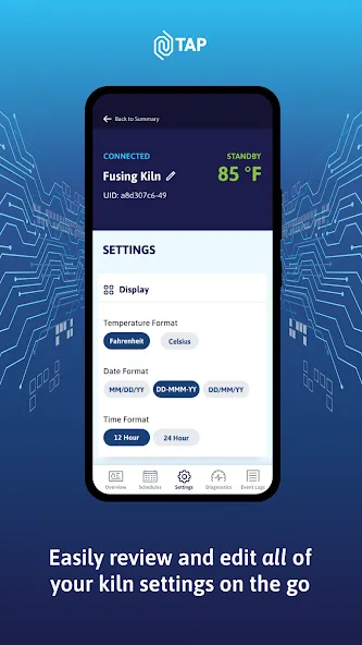 TAP Kiln Control Mobile screenshot 4